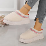 Breakj Bottom Wears Winter National Wind Emi-Ya Lace Fur Snow Boots Cold To Keep Warm Northeast Snow Cotton