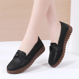Breakj Hollow Hole Single Shoes 2023 New Mother Shoes Anti-Slip Flat Bottom Mid-Year Casual Singles Women's Large
