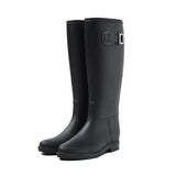 PVC Women Rain Boots Girls Ladies Tall Boots Women's Pure Color Rain Boots Outdoor Rubber Water shoes For Female Casual