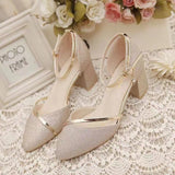 Breakj Trade High Heel Single Shoes Women 2025 New Summer Baotou Hollow Heel With High-Heeled