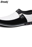 Casual Men's Leather Shoes Slip-On Loafers for Men Business Moccasins Office Men Work Flats Trend Driving Shoes Big