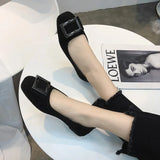 And Autumn Flat Bottom Large Shallow Women's Shoes Black Work Shoes Driving Bean Shoes Ballet Shoes Pregnant Women