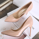 Women 2023 Trend Stiletto Pointed Toe Elegant Sexy Medium Heel Shoes Dress Party Designer Fetish High Heels Bridal