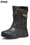 Sports Men Boots 2023 Spring Waterproof Shoes for Men Light Rain Boots Fishing Boots Winter Snow Boots New Work