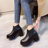 Breakj And Martin Boots Female British Style 2025 Autumn And Winter New Thick And Thick Background Fashion Short