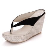 Beach Sandals Wedge Platform Thongs Slippers Flip Flops Summer Shose For Women Girls
