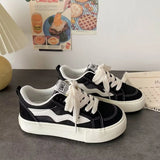 Women Sneakers Causal Shoes Chunky Platform Shoes Thick Bottom Lace-up Women's Vulcanized Shoes Sneakers Zapatos De