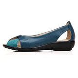 Summer Women Shoes Woman Genuine Leather Platform Sandals Open Toe Mother Wedges Casual Sandals Women