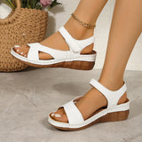 Breakj Asia Color Magic Stick Thick-Soled Sandals Women Large Size Slope And Exposed Toe Beach Cool Slippers