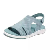 New Women's Sandals Large-Size Breathable Elastic Fly Weaving Casual Women's