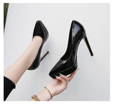 Stiletto High Heels Shoes Sexy Shallow Mouth Single Shoes Plus Size 35-45 Women's Work Dress Shoes High Heel Pumps