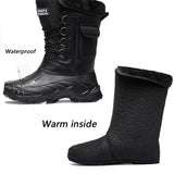 Sports Men Boots 2023 Spring Waterproof Shoes for Men Light Rain Boots Fishing Boots Winter Snow Boots New Work