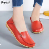 Sale Women Round Head Shoes Solid Color Sewing Women Summer Comfy Flat Sneakers Leisure Walking Femininas Footwear Plus