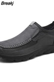 Men Casual Shoes Luxury Brand Fashion Mens Loafers Moccasins Breathable Slip on Retro Driving Shoes Men Leather