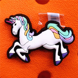 1pcs Cute Gecko PVC Shoe Charms Bamboo Unicorn Leaves Accessories Lost General Decorations fit Bracelet Kids