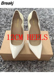 Curl Upper Women Patent Pointed Toe Stiletto High Heels Sexy Ladies Party Dress Shoes Club Dance Pumps Plus
