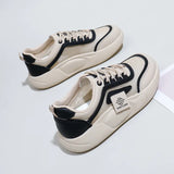 Breakj Summer New Korean Ins Breathable Small White Shoes Women's Hollow Casual Board Shoes Platform Versatile Cake Shoes XYD