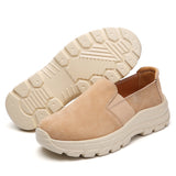 Breakj Size Women's Shoes Casual One-Legged Female Rocking Shoes Thick Soles Mother Shoes Soft Soles Comfortable Slopes And Lazy