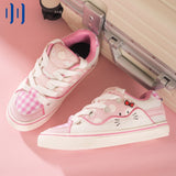 Breakj New Strawberry Candy Board Shoes Female Small White Shoes Fairy Tale Wind Versatile Not Stuffy Foot Light Fashion Hot