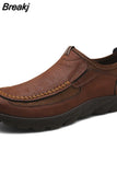 Men Casual Shoes Luxury Brand Fashion Mens Loafers Moccasins Breathable Slip on Retro Driving Shoes Men Leather