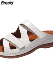 New Summer Women Retro Beach Slippers Fashion Light Open Toe Casual Comfort Wedge Walking Platform Outdoor Female