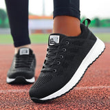 2021 Factory Direct Women Casual Shoes Fashion Breathable Walking Mesh Flat Shoes Sneakers Gym Vulcanized Tenis