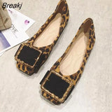 Shoes Women Flats Casual Slip-on Boat Shoes Woman Footwear Elegant Ladies Shoes Metal Design