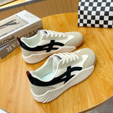 Breakj 2025 New Korean Version Ins Breathable Small White Shoes Women's Low Top Casual Platform Shoes