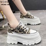 Thick Soles Sneakers 2021 Spring Casual High Platform Shoes Breathable Female Vulcanized Shoes Woman Chunky Sneakers