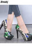 Women's Shoes 2023 High Quality Pumps Autumn Fashion One Pedal Women's High Heels Pointed Toe Shallow Ladies Dress Thin
