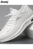 Men's Casual Genuine Leather Shoes Business Lace-up British Platform Comfortable Air Cushion Sports Shoes Loafers for