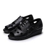 Gladiator Rome Casual Sandals Women Shoes Sandalia Feminina Genuine Leather Wedge Heel Comfort Sandals