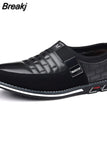 Casual Men's Leather Shoes Slip-On Loafers for Men Business Moccasins Office Men Work Flats Trend Driving Shoes Big