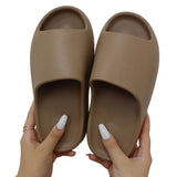 Sale New Color Unisex Thick Bottom Slides Women Men Outdoor Beach Slippers Sandals Blue Brown Slides Flip Flops Women's