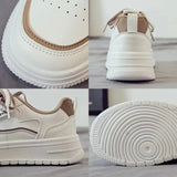 Platform Running Sneakers Women Tennis shoes Woman Walking Chunky Sneakers white Casual Slip on Vulcanized