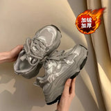 Breakj New Dad Shoes Female Sneakers Versatile Fashion Breathable Super Tall Small Four Seasons