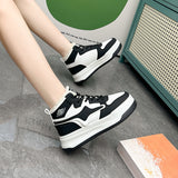 Breakj Top Cotton Shoes Women 2024 New Winter Students Ins Fashion Versatile Casual Plus Plush Platform Fashion Board Shoes WW