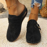 Breakj Large-Size Cool Slippers Women Summer New Slope And Flat Bottom Hollow Buckle Fashion Slippers