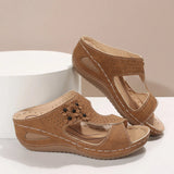 Breakj 2024 New Slope And Women Cool Slippers Large Thick Bottom Slope And Flower Slippers