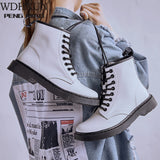 Women Boots Classic Genuine Leather Shoes Women Autumn Winter Boots Leather Punk Ankle Botas Mujer Fur Winter Chaussures