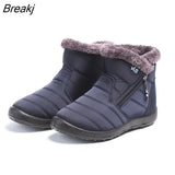Women Boots 2023 Fashion Waterproof Snow Boots For Winter Shoes Women Casual Lightweight Ankle Botas Mujer Warm Winter