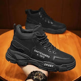 Men's Winter Warm Sports Boots Outdoor Hiking Boots for Men Casua Thicken Tactical Military Combat Boots Ankle Non-slip