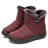 Boots Waterproof Snow Boots Female Plush Winter Boots Women Warm Ankle Botas Mujer Winter Shoes Woman Plus Size
