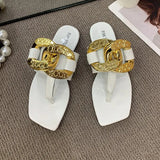 Shoes on Sale 2023 High Quality Fashion Women's Slippers Open Toe Outdoors Flat Sandals Casual Flip-flops Zapatos