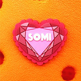 Music Flowers PVC Shoe Buckle Decorations Cute Heart Band-Aid Sandal Charms Accessories for Croc Jibz Kids Party