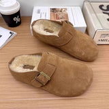 Breakj And Winter Fashion New Boken Shoes Women's Single Shoes Baotou Fashion Suede Fashion Little Red Book Recommended