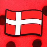 Crock Charms Accessories PVC Shoe Croc Buttons Sandals Charm Decoration Brazil Korea Britain Switzerland Flag