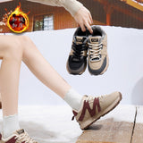 Breakj Han Han And Velvet Dad Shoes 2024 Winter New Street Shot Female Student Running Sneakers