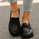 Breakj Soft Leather Shoes Women 2025 New Fashion Round Head Comfortable British Wind Thick Sole Single Shoes Spring And Autumn Small Leather