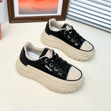 Breakj Shoes Female Spring 2024 New Korean Version Of Joker Student Platform Shoes Female Casual Shoes Breathable Women's Shoes